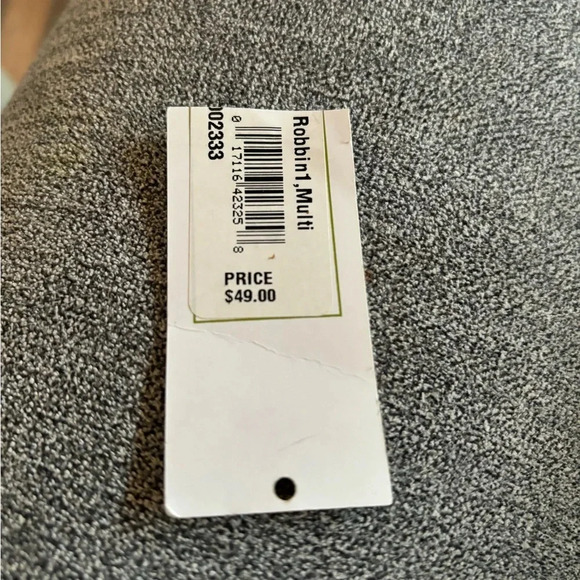 Naturalizer Straw Tote Bag with Leather Straps. Multi-color Ribboning. - Picture 9 of 10